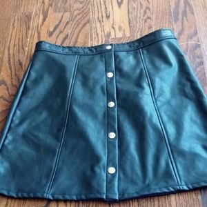 Girls faux leather skirt